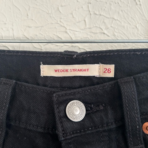Levi's Black Straight Leg Jeans - Picture 4 of 4